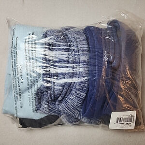 Tommie Copper 6 Pack Ultraguard OTC Compression Socks - Large - Blue Pack - NEW